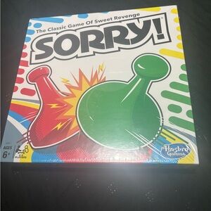 Sorry! Board Game - Red, Green, Yellow